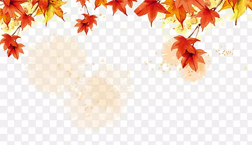秋天枫叶背景元素