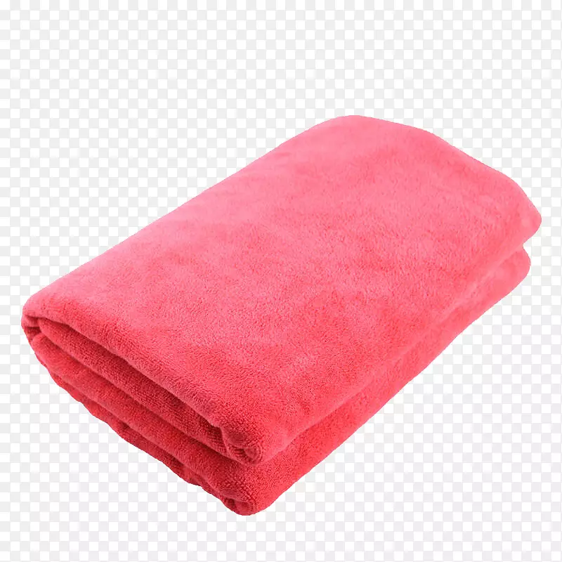 粉红色的洗车毛巾