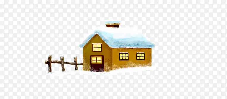 积雪的小房子