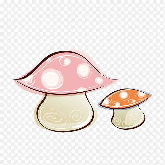 清新卡通蘑菇素材