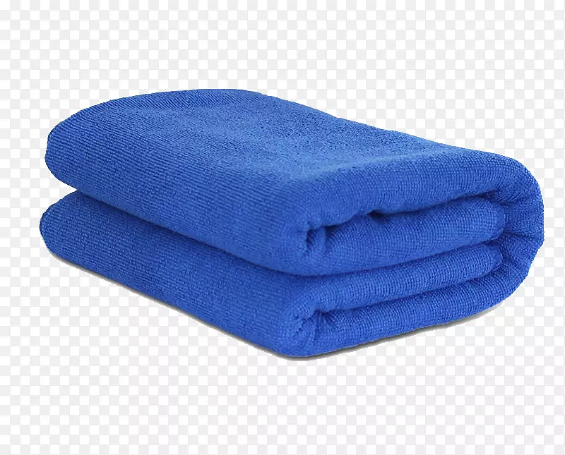 蓝色静谧洗车毛巾