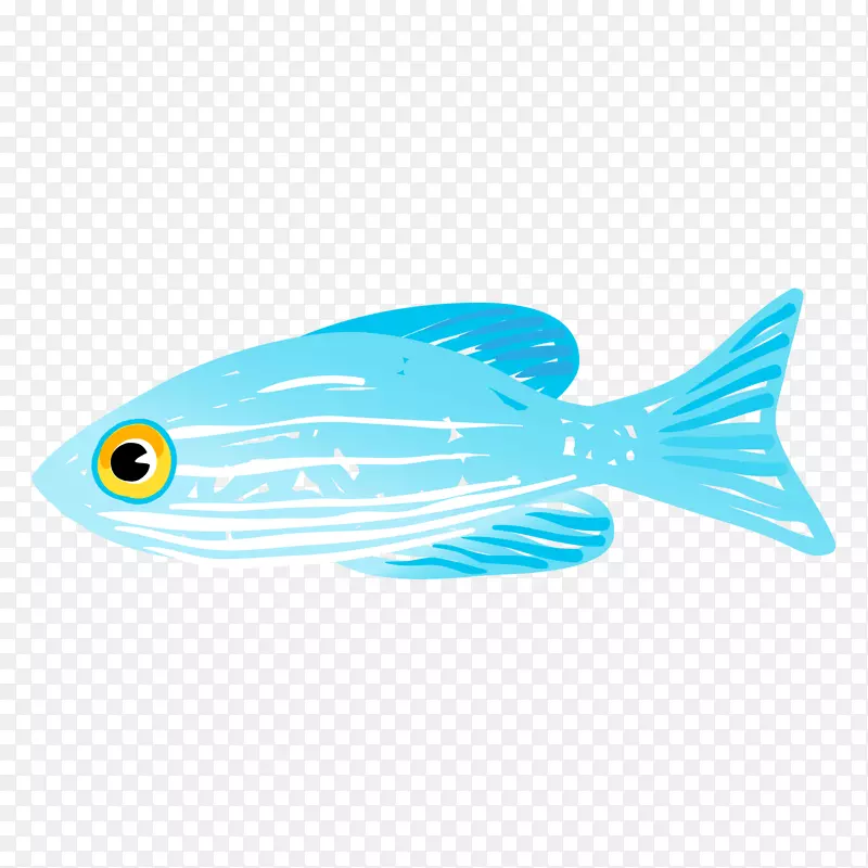 创意世界海洋日清新透明蓝色鱼p
