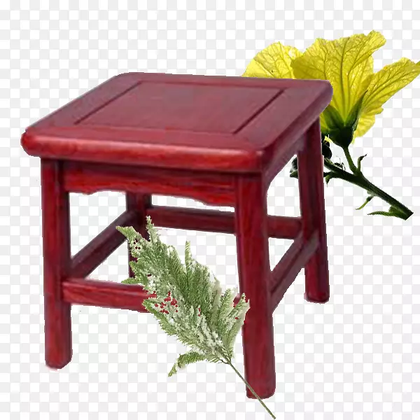 实物红木油漆凳