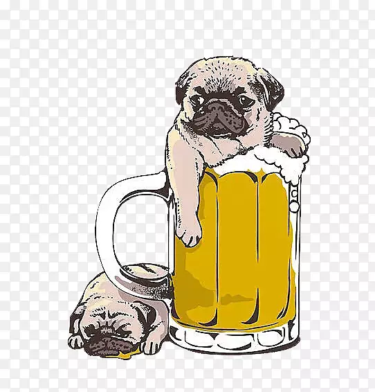 可爱八哥犬PNG