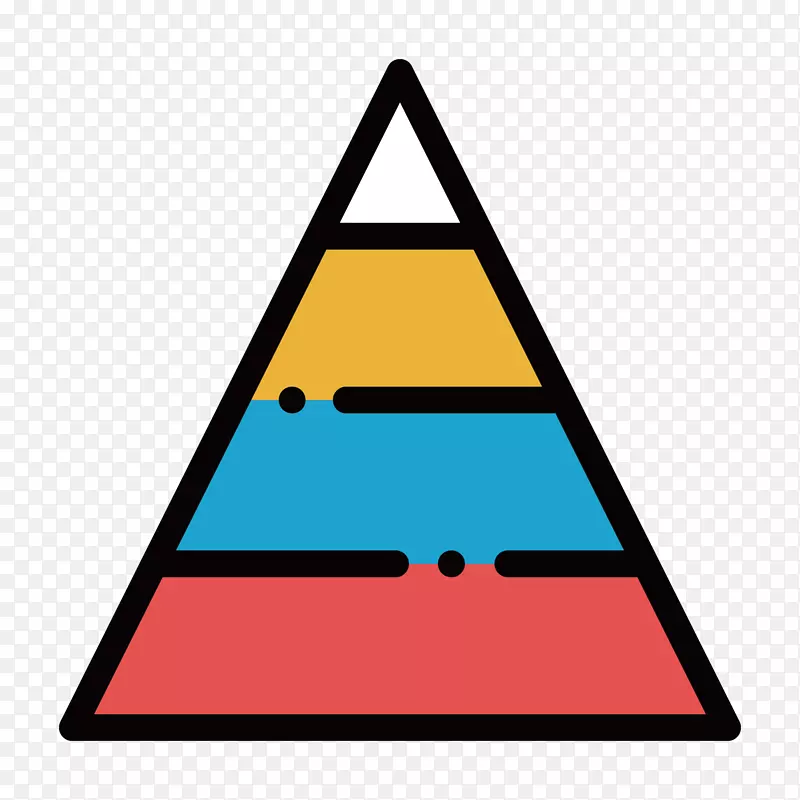 彩色手绘几何三角形元素