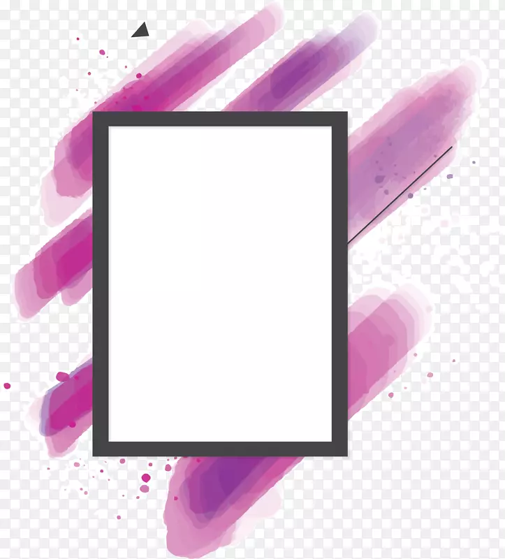 紫色斜纹艺术边框