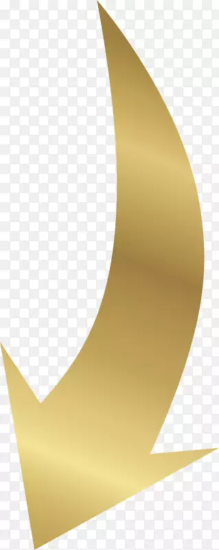 金色下行箭头矢量素材