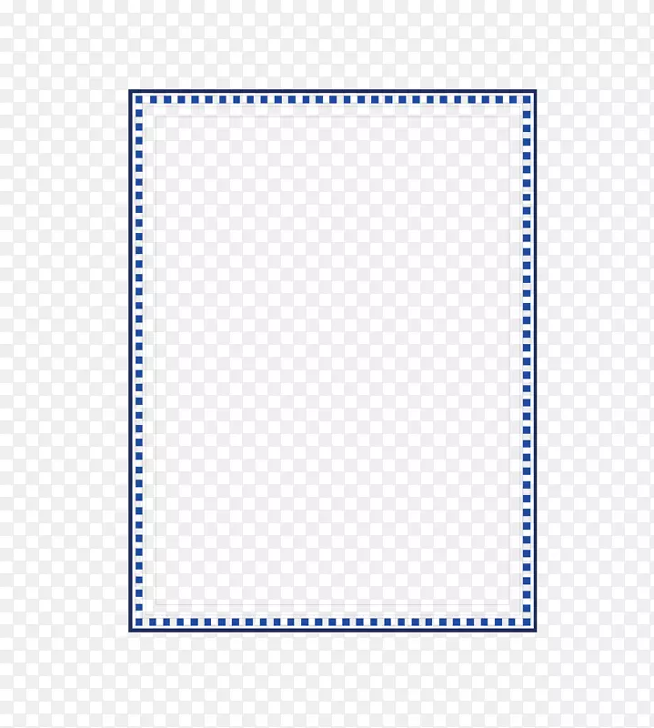 矢量卡通扁平化长方形虚线文本框