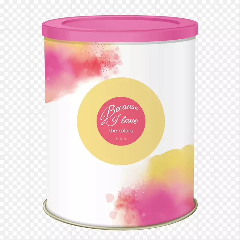 粉色创意茶叶盒设计