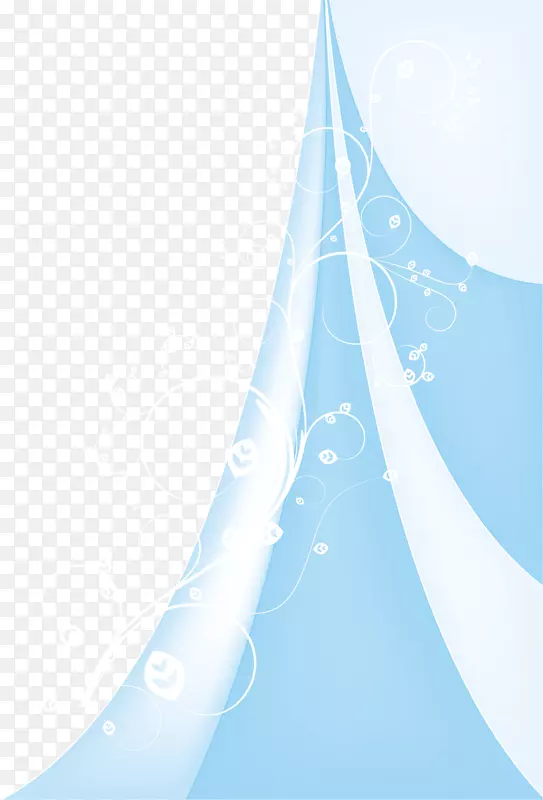 矢量蓝色线条