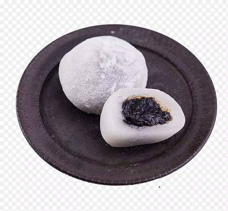 美食糯米糍微距特写