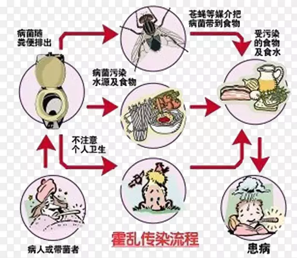 霍乱传染图