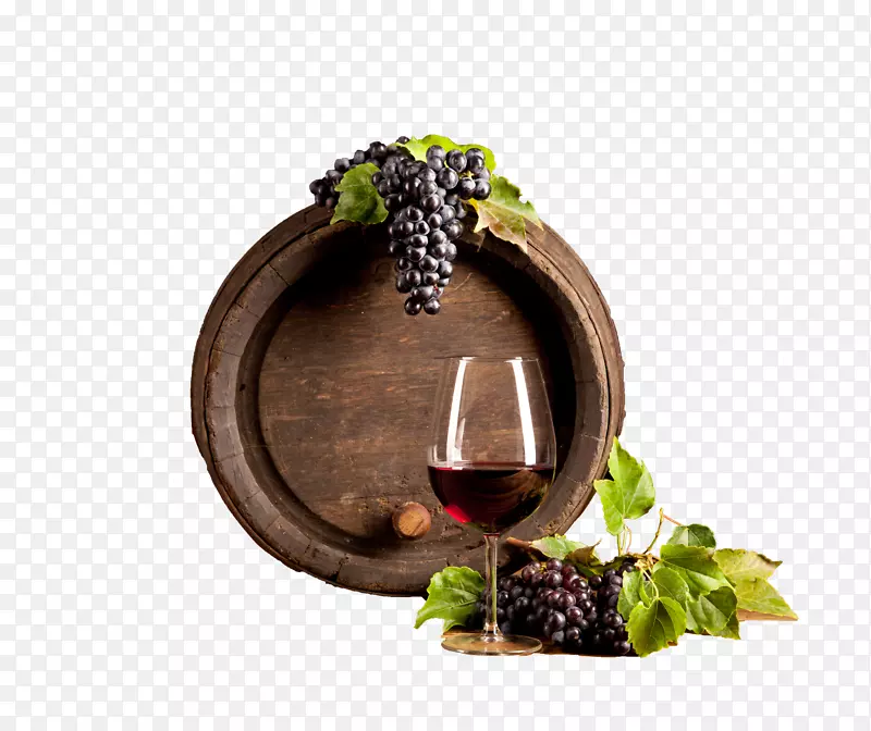 酒桶和葡萄