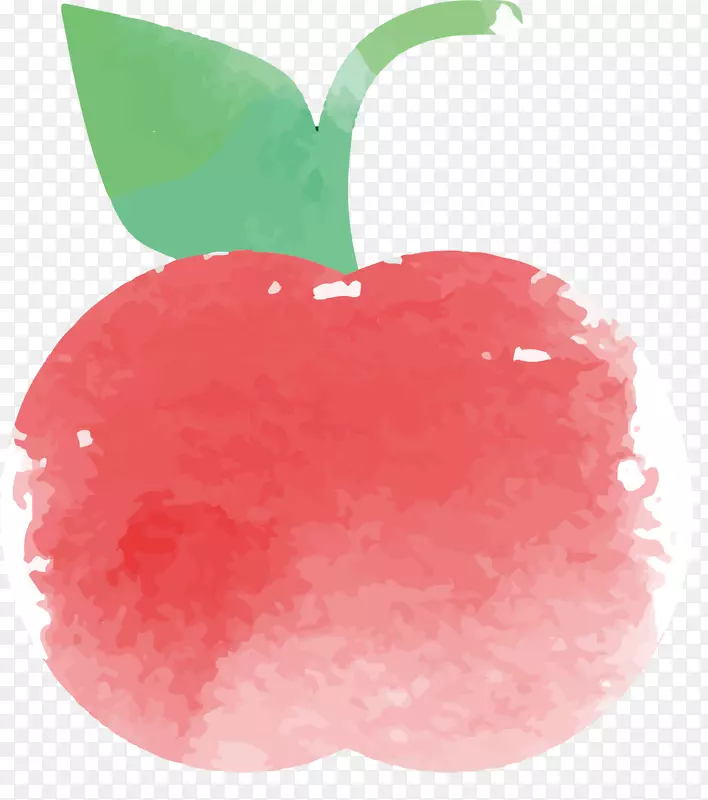粉红色矢量卡通苹果