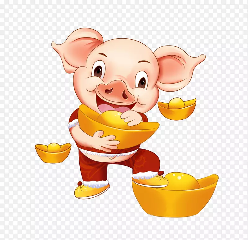 2019猪年喜庆金钱猪