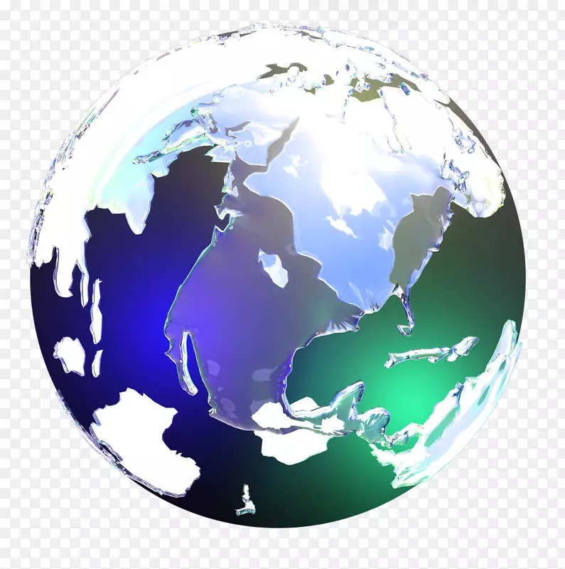 发光手绘地球