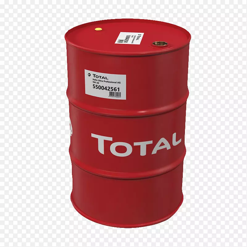 白色字母红色圆柱形状机油桶