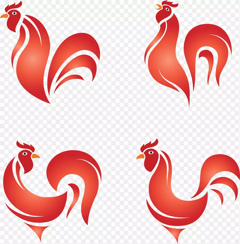 红色鸡设计