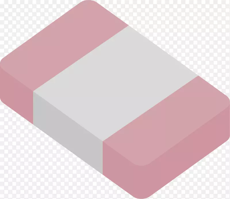 粉色立体卡通橡皮擦