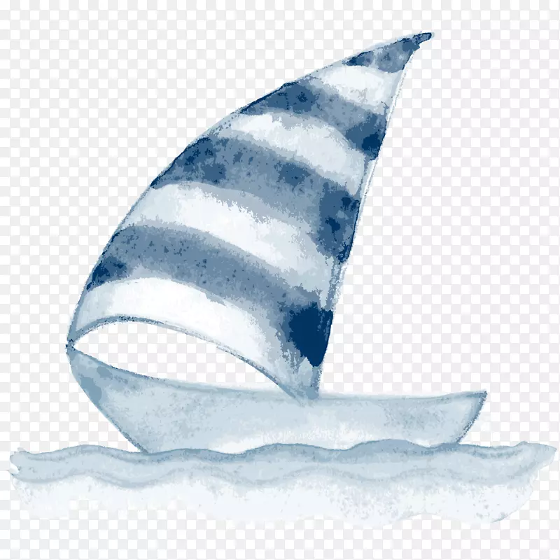 蓝色帆船