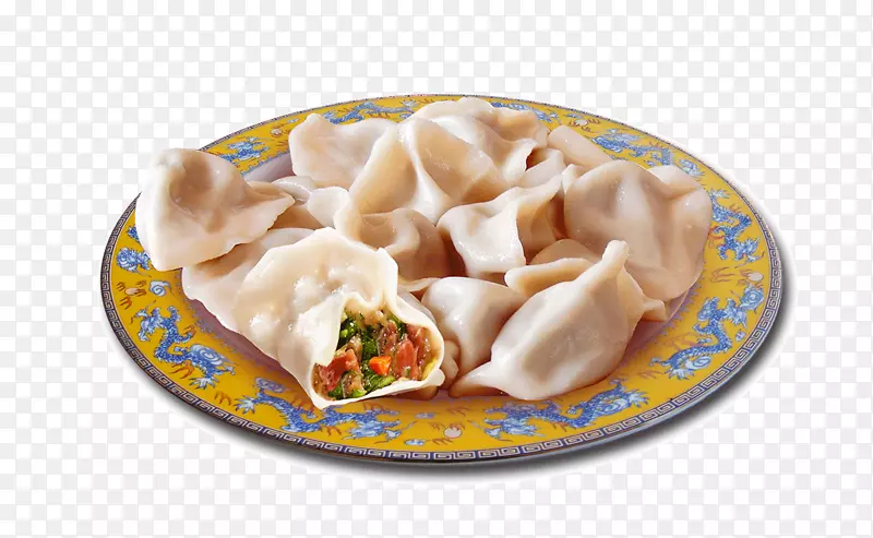 肉馅饺子免抠素材