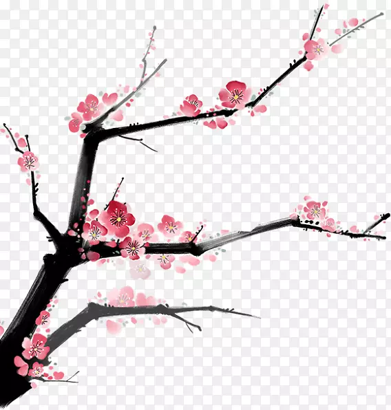 春天粉色美丽桃花