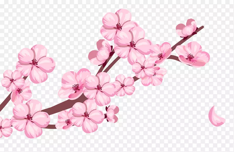 唯美清新美丽装饰桃花