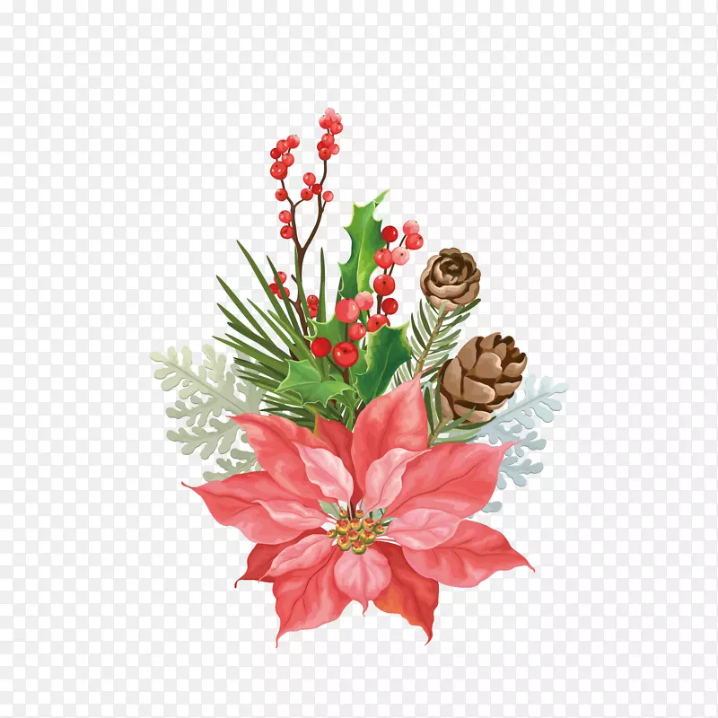 手绘花束花朵