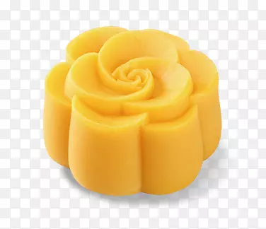 花卉黄色月饼