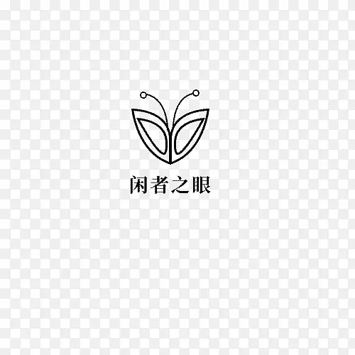 简约蝴蝶眼睛logo