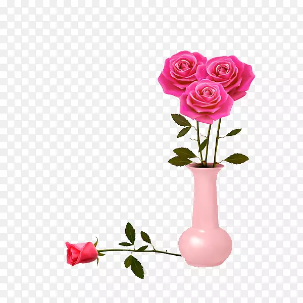 花瓶和花