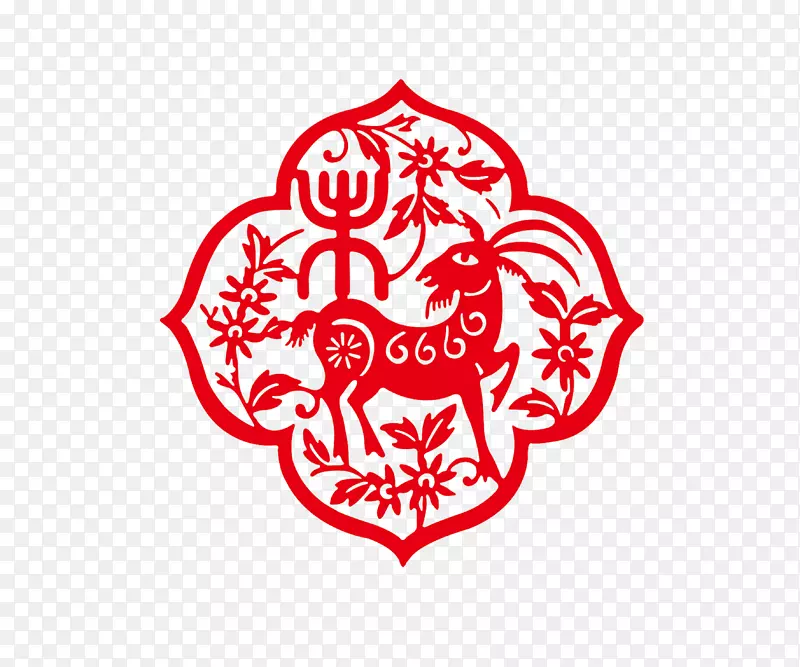 羊年窗花
