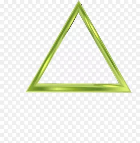 漂亮的绿色的质感三角体