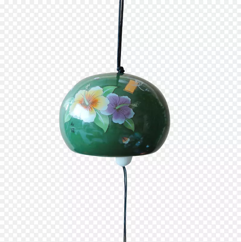 墨绿色陶瓷日本风铃艺术品