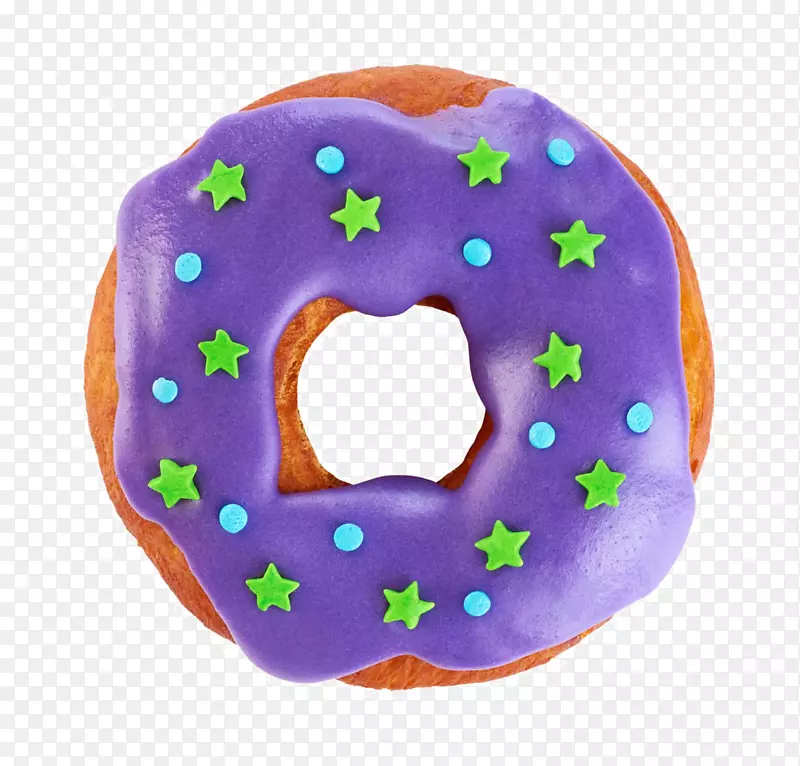 美味紫色果酱甜甜圈