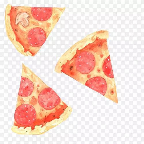 披萨手绘画素材图片