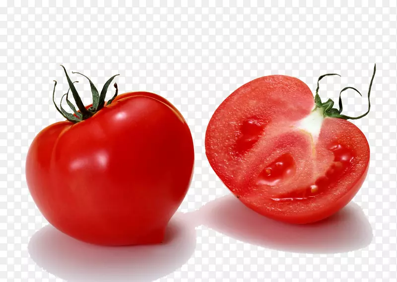 半颗切开西红柿