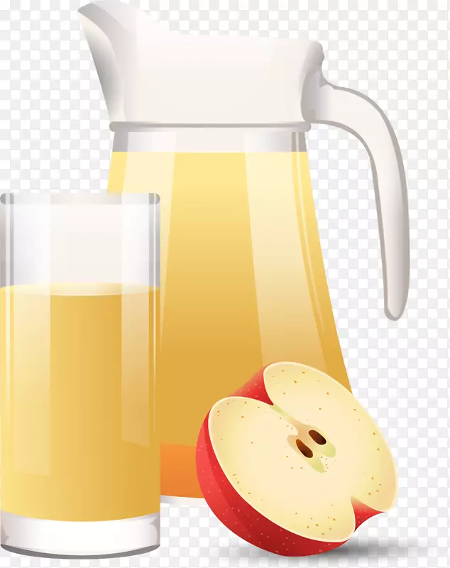 鲜榨果汁一扎苹果汁