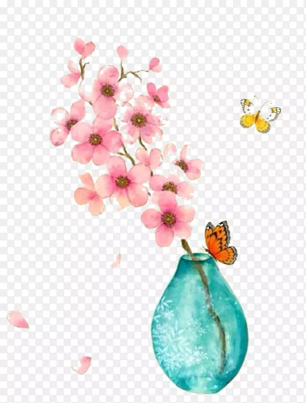 花瓶里的梅花图片素材