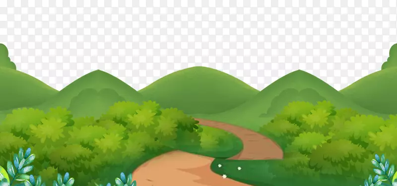 绿色可爱卡通banner