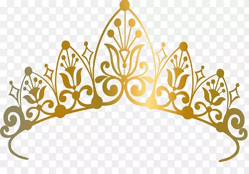 黄色手绘的皇冠效果图