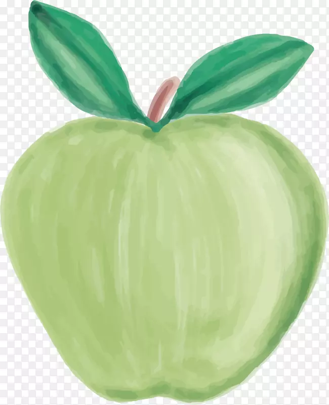 青苹果卡通鲜嫩水果
