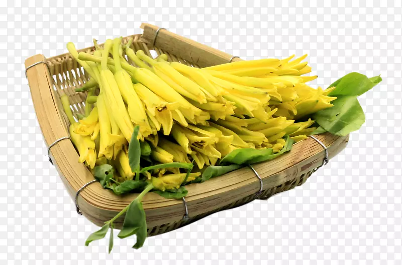 卡通手绘黄色的花花菜