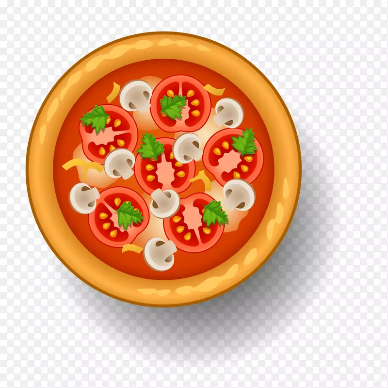 卡通番茄浓汤食物设计