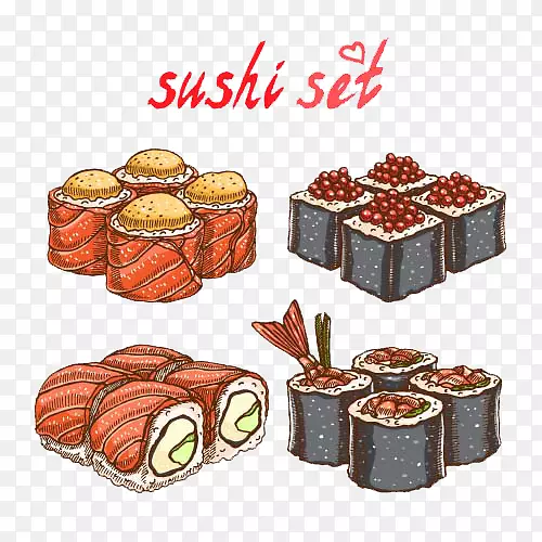 卡通日本寿司图片[
