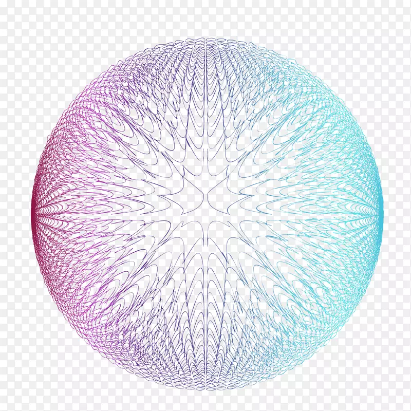 创意矢量线条圆形互联网球体抽象