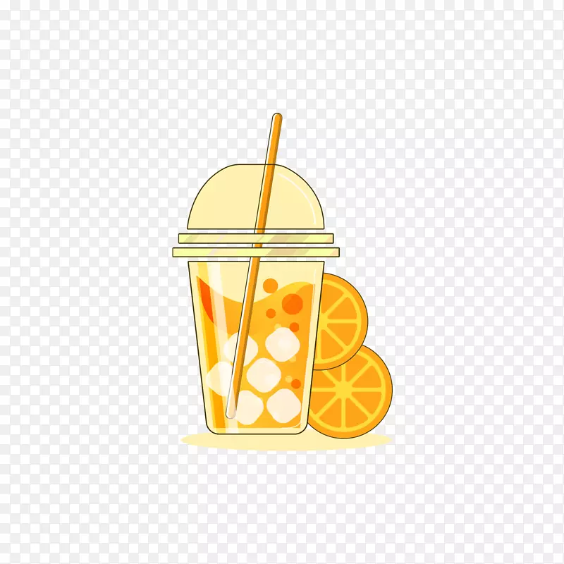 黄色的橘子汁