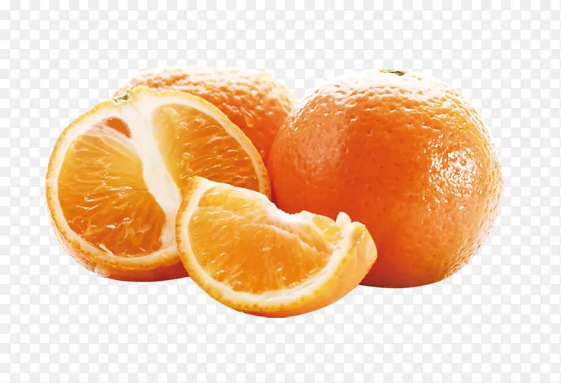 黄色剥开的橘子装饰图案