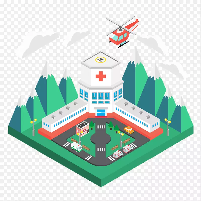 山中的医院救护中心