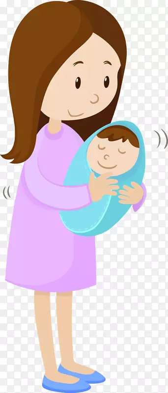 母亲节抱着婴儿的母亲